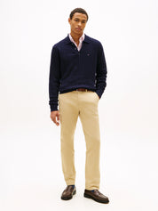 Strickpullover CABLE LS POLO - DW5-BLUE - Blau