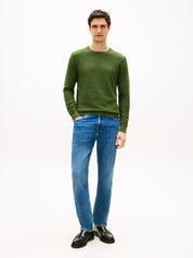 Strickpullover aus Bio-Baumwolle - L01-GREEN - Grün