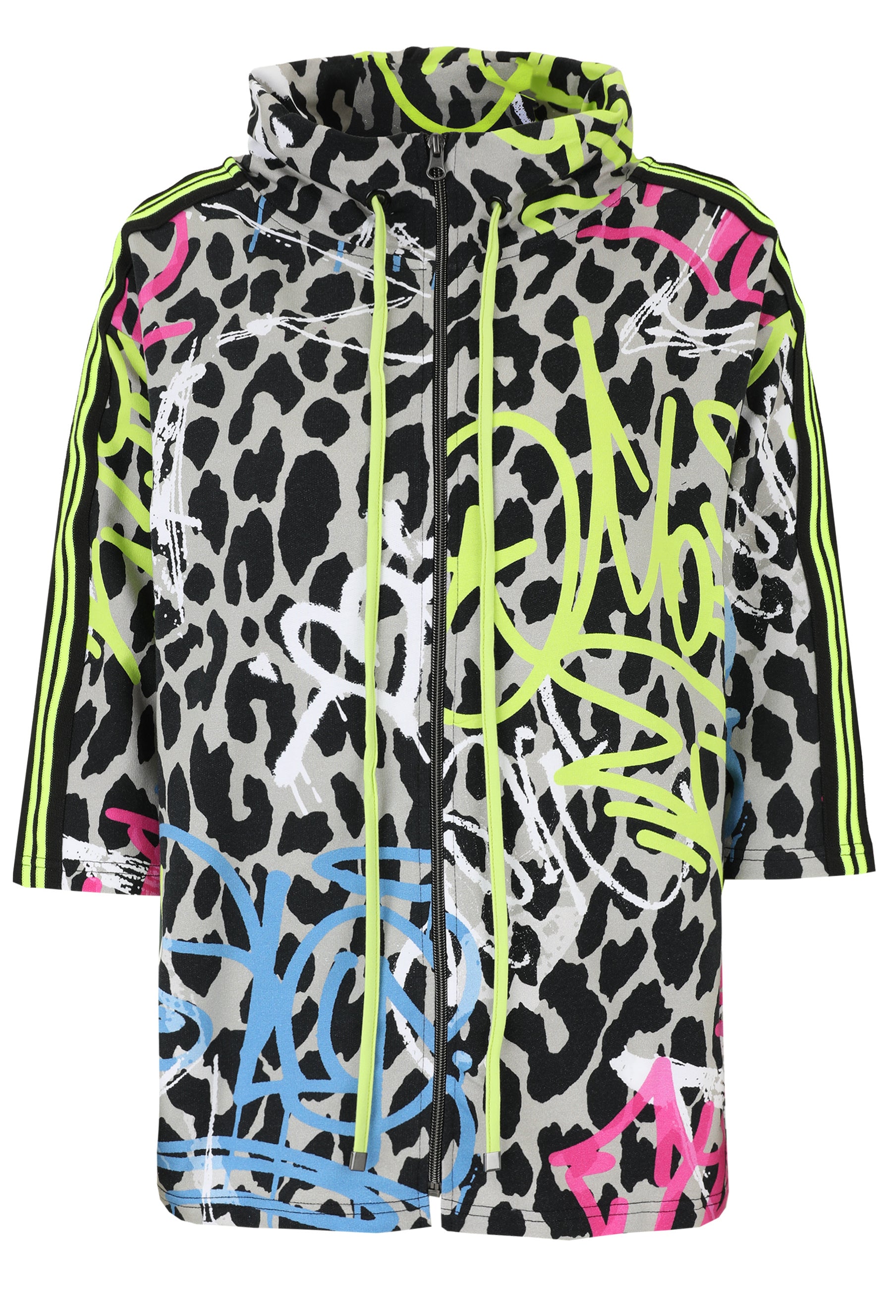 Sweatshirtjacke aus Baumwollmix - 23-Lemon - Mehrfarbig