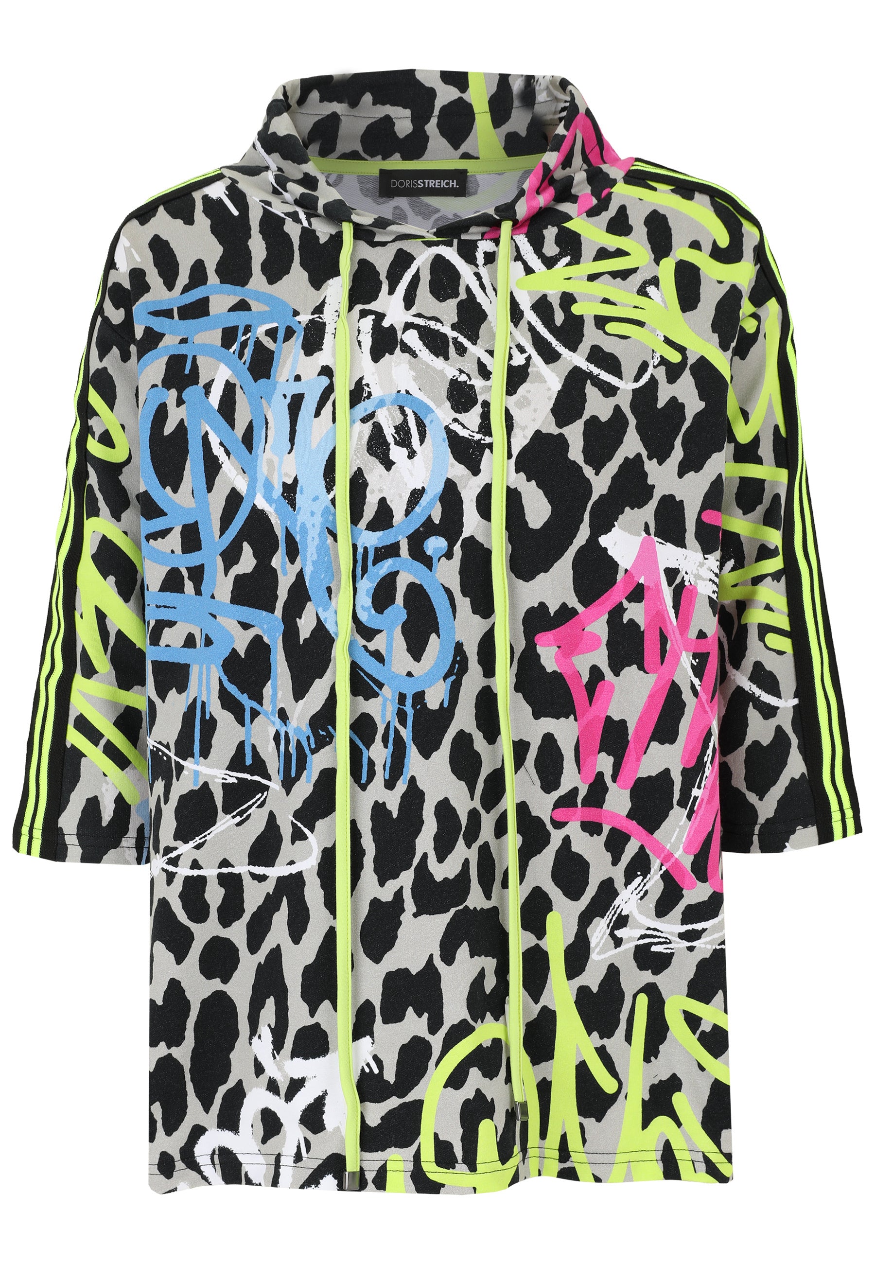 T-Shirt aus Baumwollmix - 23-Lemon - Mehrfarbig