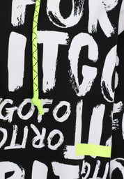 T-Shirt aus Modalmix - 91-Schwarz/WeiSS - Schwarz | Weiß