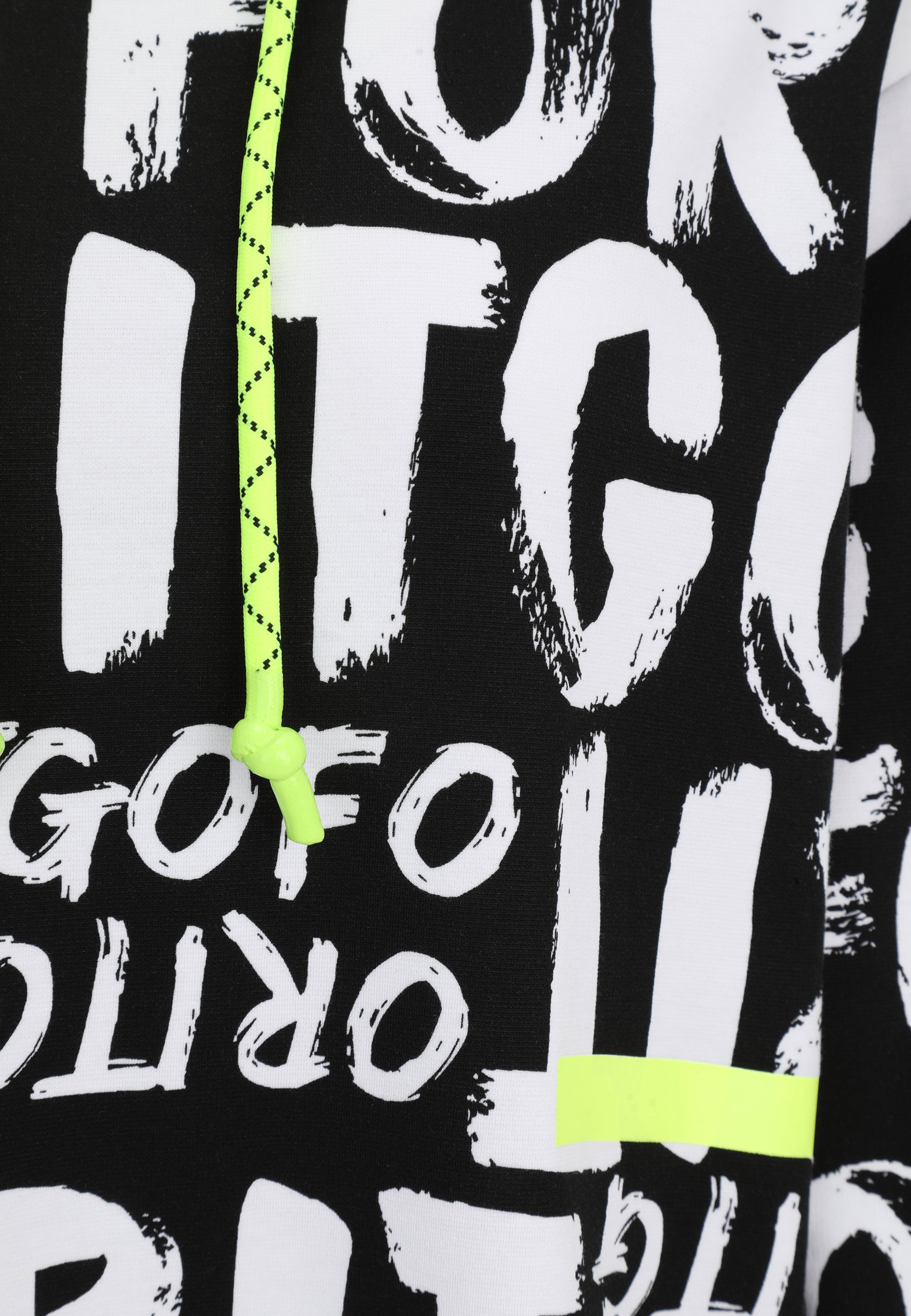 T-Shirt aus Modalmix - 91-Schwarz/WeiSS - Schwarz | Weiß