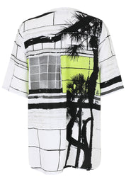 T-Shirt aus Viskose - 23-Lemon - Weiß