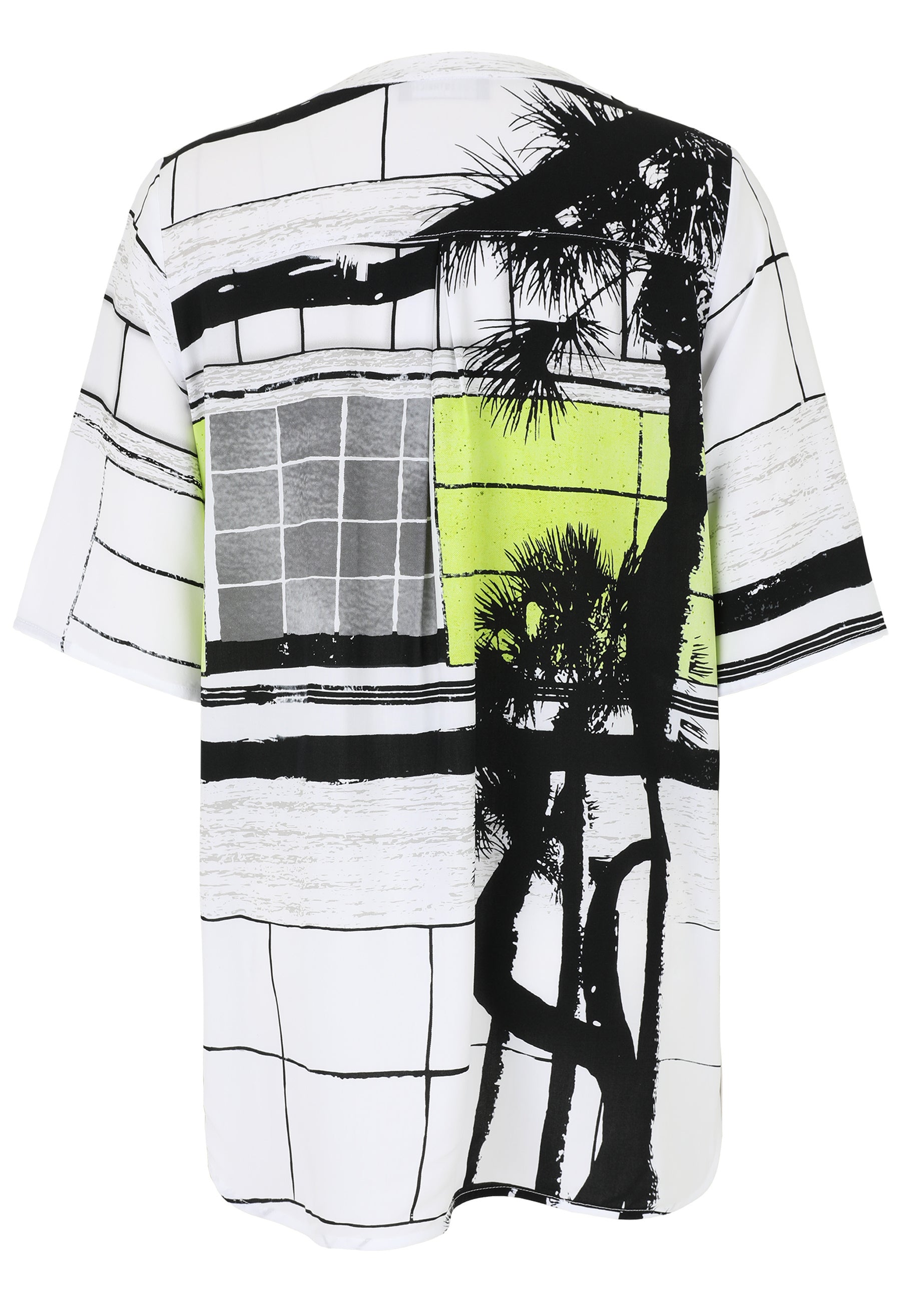 T-Shirt aus Viskose - 23-Lemon - Weiß