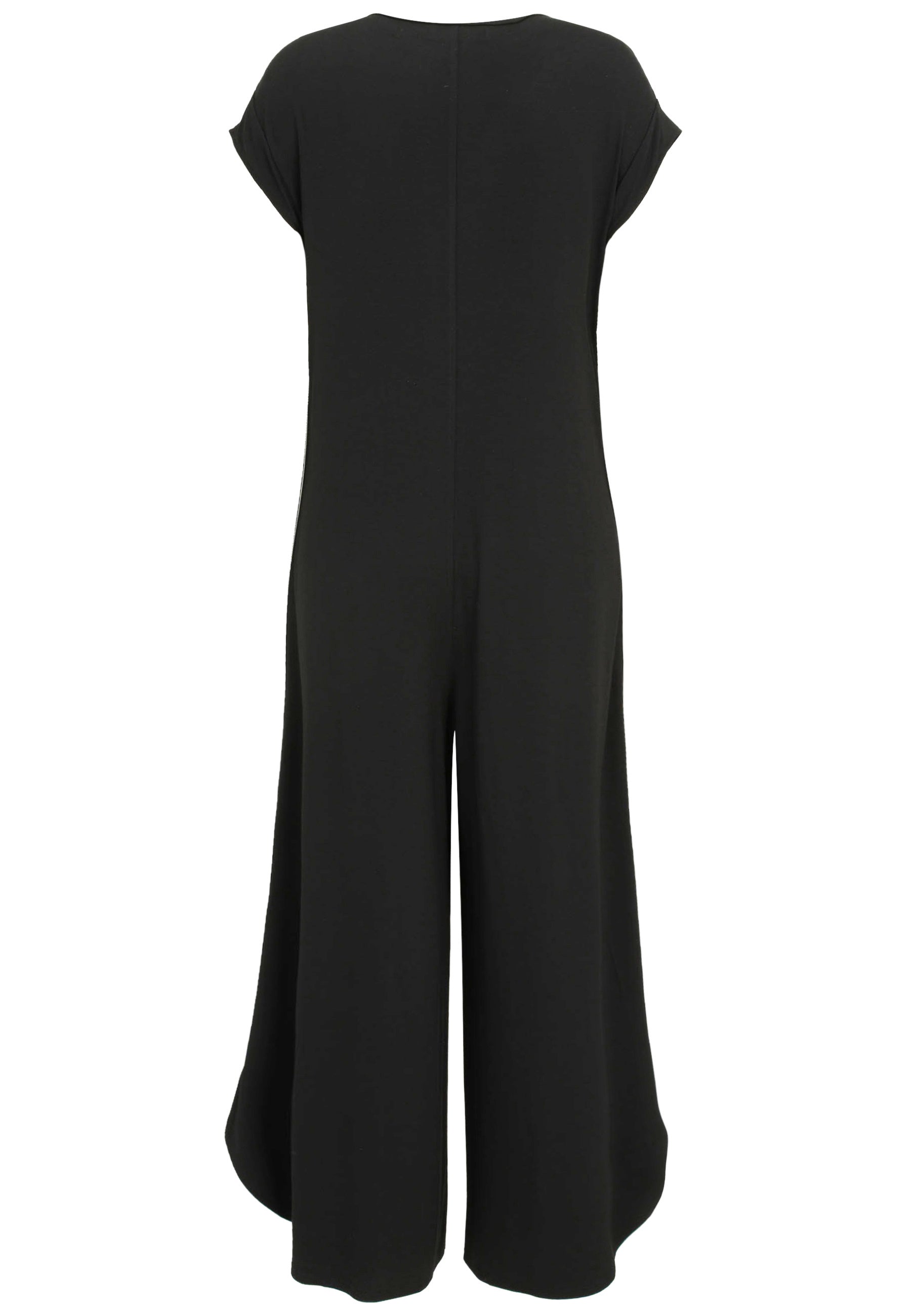Jumpsuit aus Viskose - 91-Schwarz/WeiSS - Schwarz