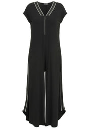 Jumpsuit aus Viskose - 91-Schwarz/WeiSS - Schwarz