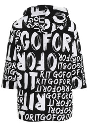 T-Shirt aus Modalmix - 91-Schwarz/WeiSS - Schwarz | Weiß