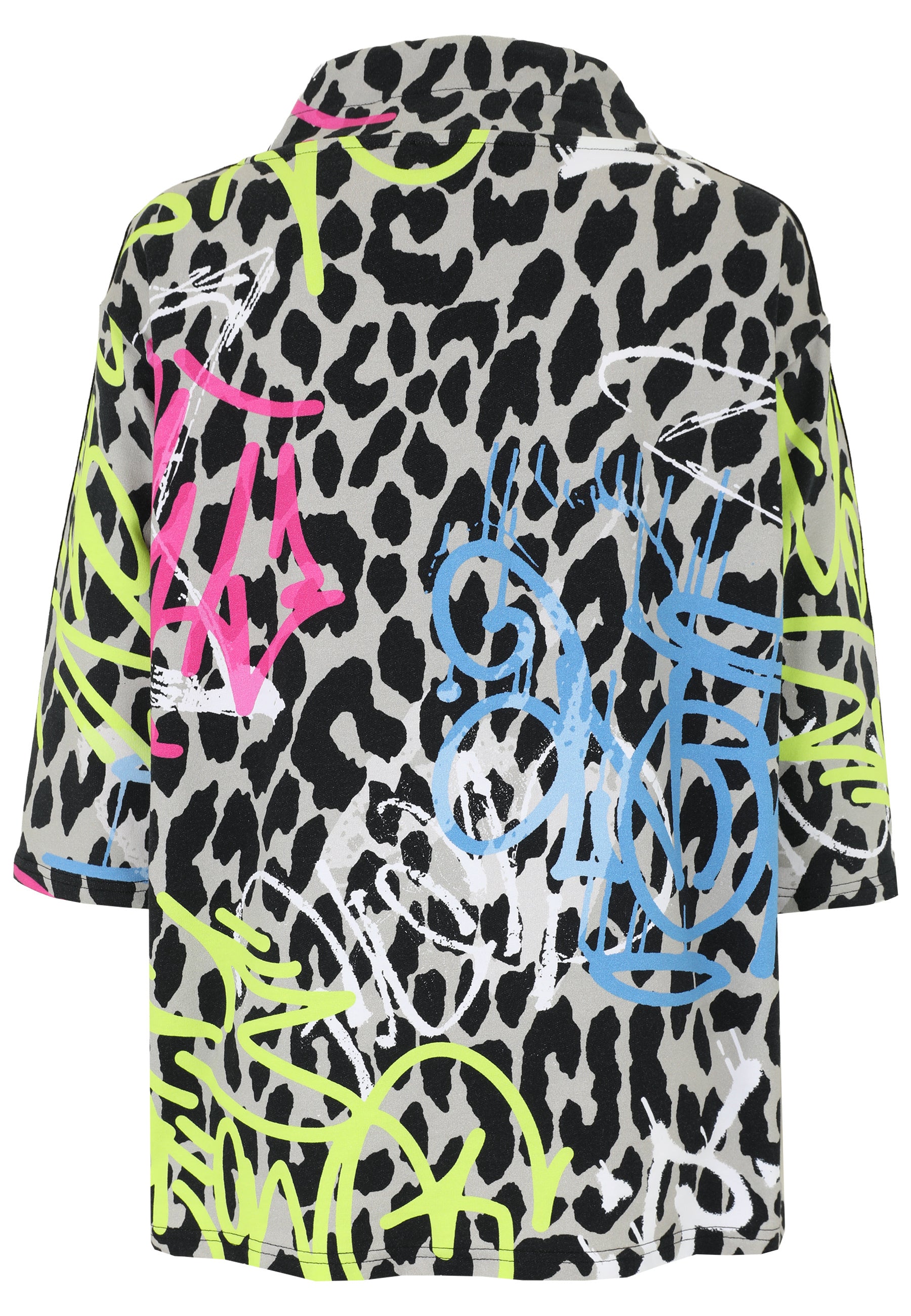 T-Shirt aus Baumwollmix - 23-Lemon - Mehrfarbig