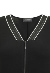 Jumpsuit aus Viskose - 91-Schwarz/WeiSS - Schwarz