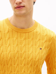 Feinstrickpullover mit Musterung - Z05-YELLOW - Gelb