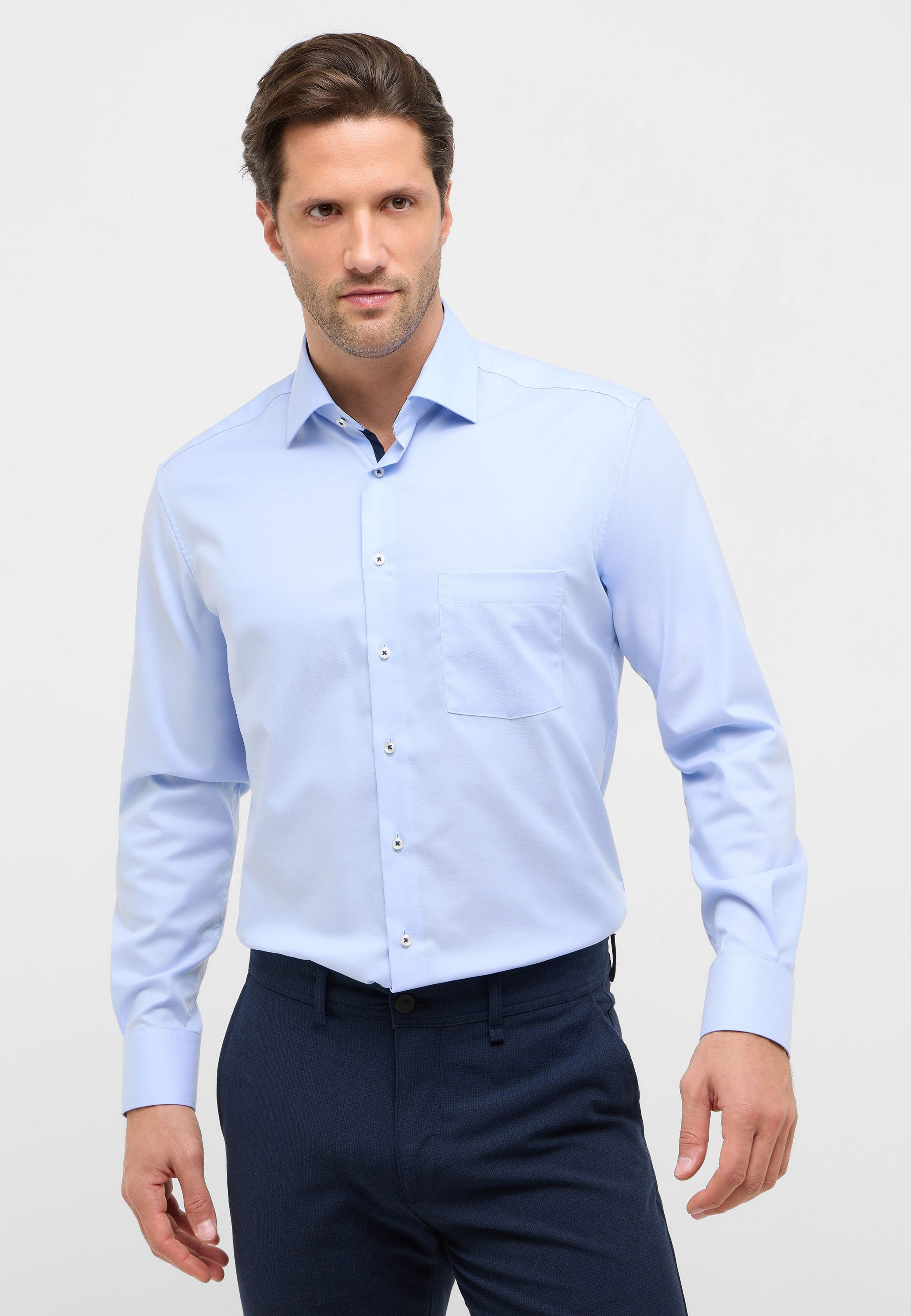 Hemd Modern Fit - 11-himmelblau - Blau