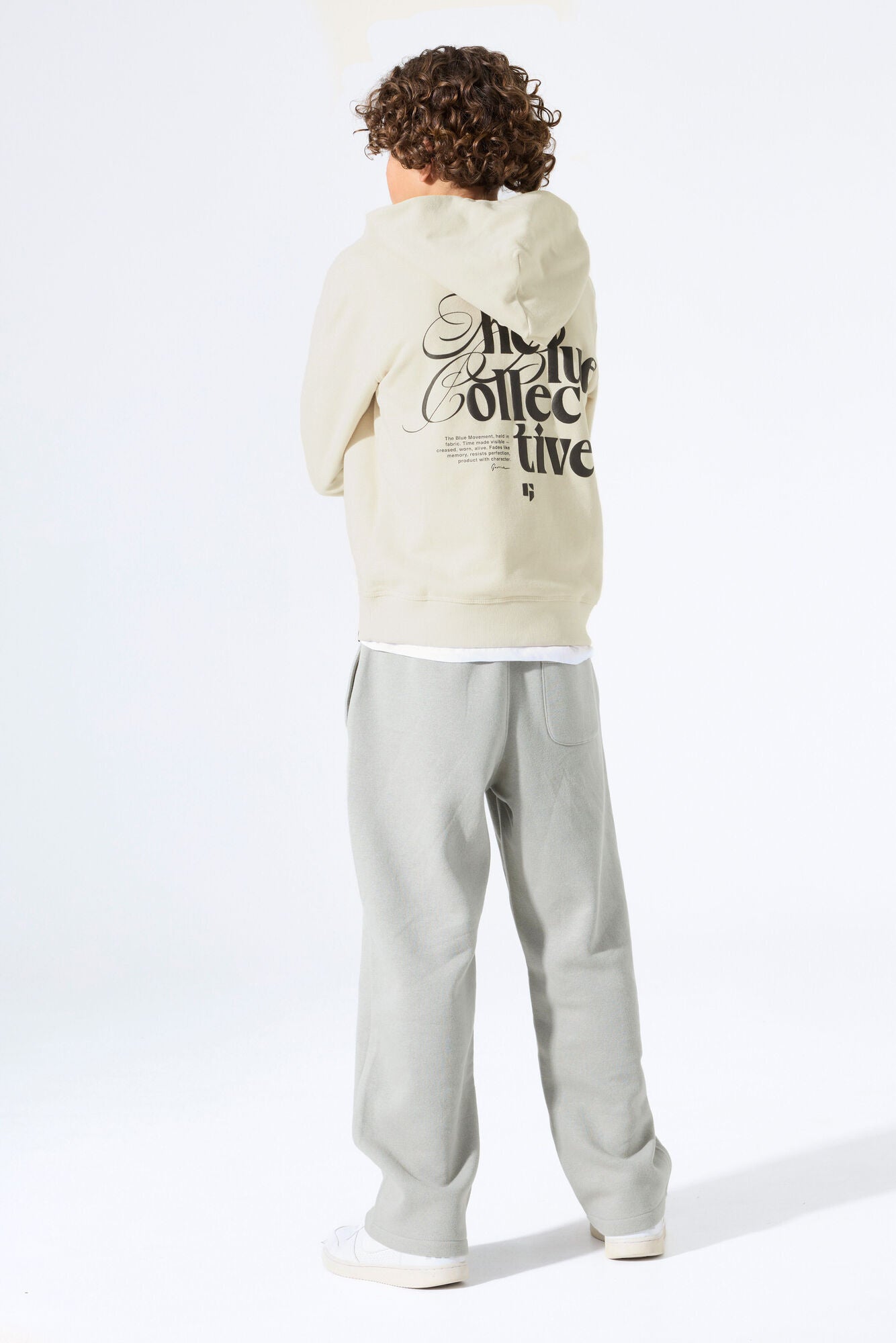 Sweathoodie aus Baumwollmix - 4925-moonbeam - Beige