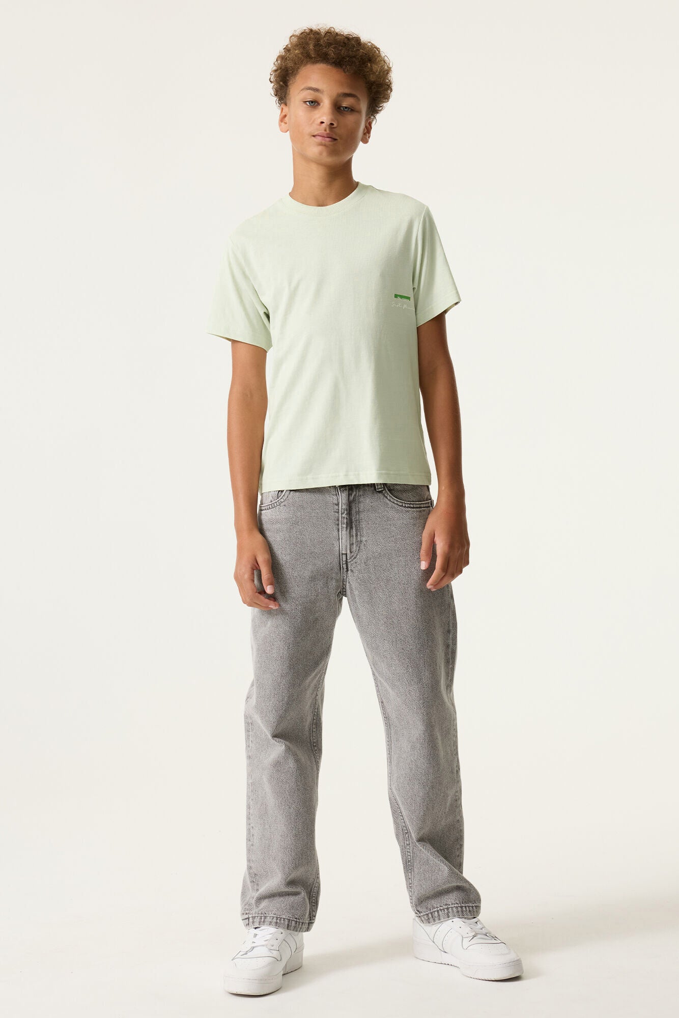 T-Shirt aus Baumwolle - 6727-milky green - Grün