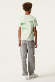 T-Shirt aus Baumwolle - 6727-milky green - Grün