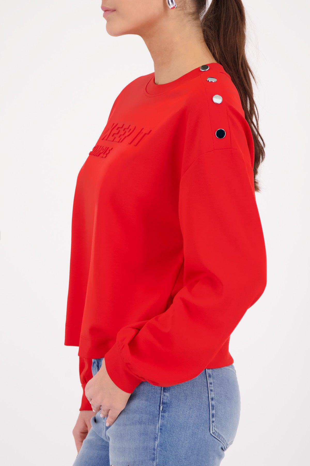 Sweatshirt mit Rundhalsausschnitt - 350 chilli pepper - Rot
