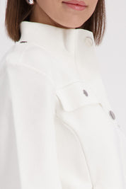 Strickjacke aus Baumwolle - 102 off-white - Weiß