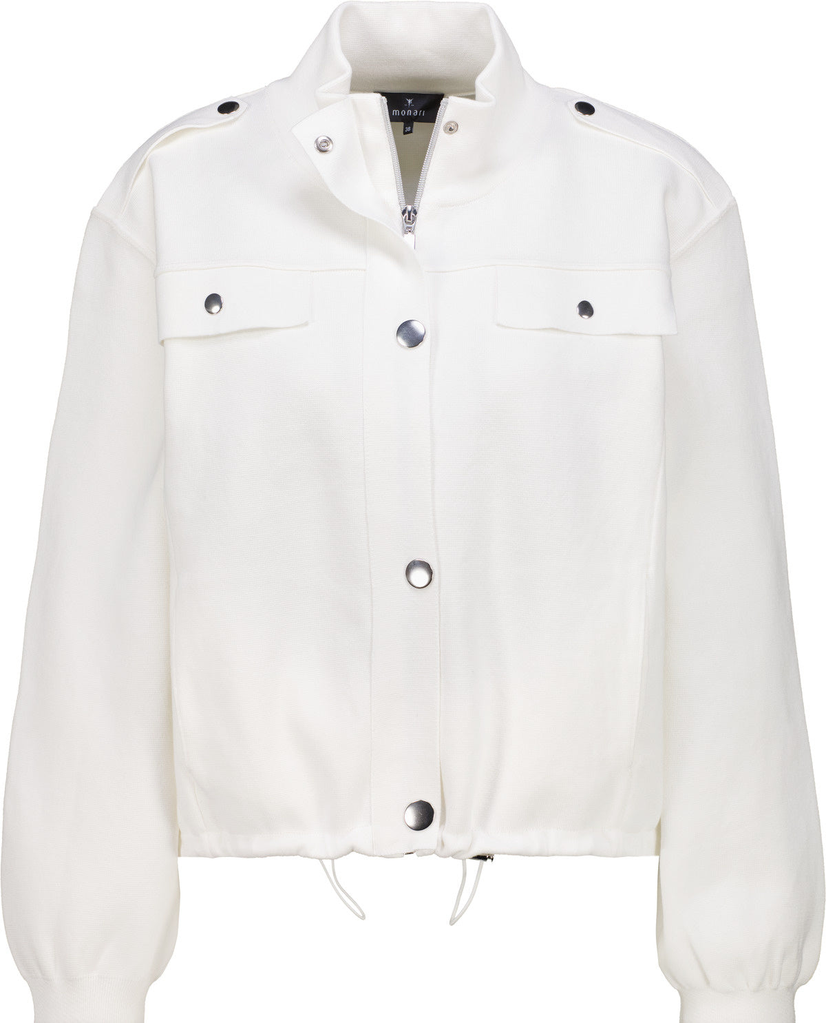 Strickjacke aus Baumwolle - 102 off-white - Weiß