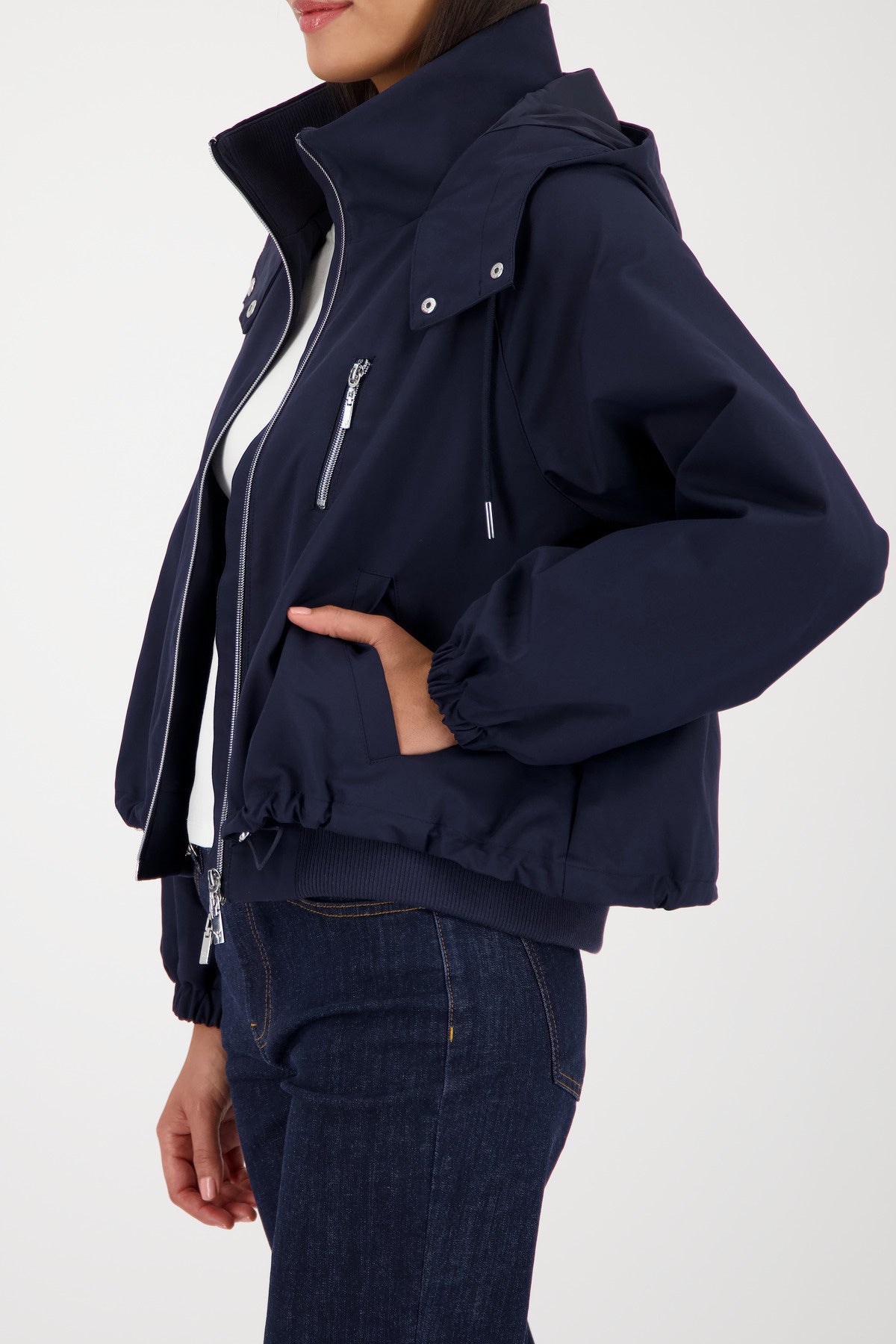 Übergangsjacke mit Kapuze - 755 marine - Blau