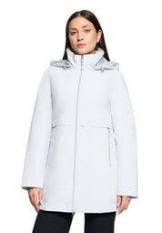Funktionsjacke 4in1 mit abnehmbarer Kapuze - 9078-Glacier White - Grau