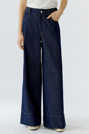 Jeans Wide Leg - 5900-raw denim - Blau