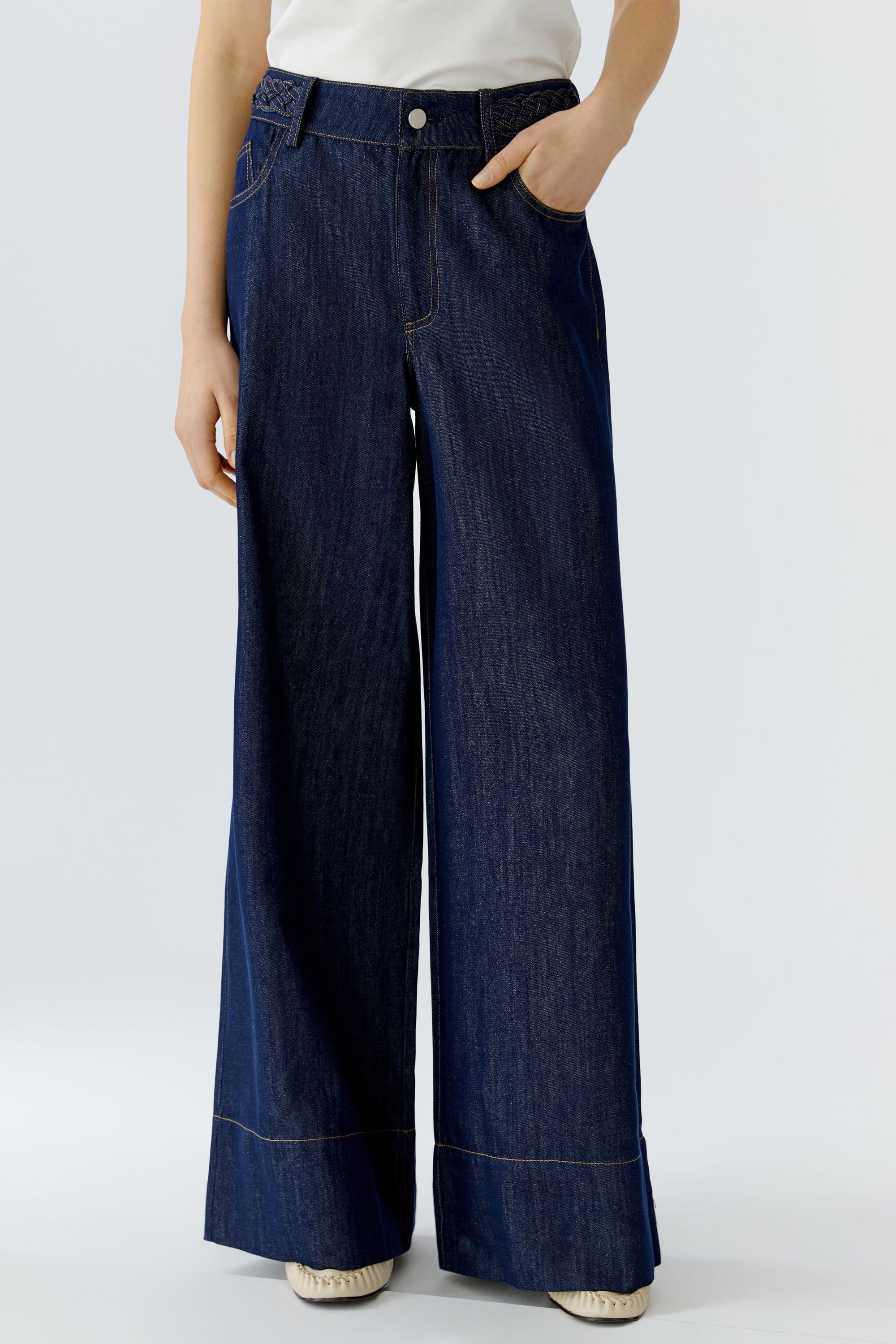 Jeans Wide Leg - 5900-raw denim - Blau