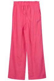 Weite Leinenhose - Camellia Rose - Pink