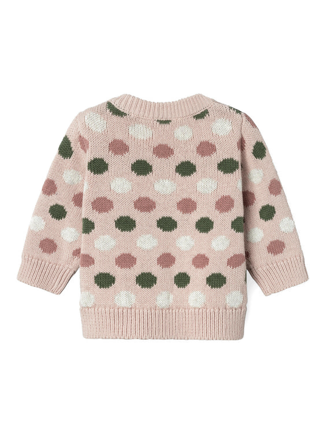 Gepunkteter Strickpullover - Sepia Rose - Rosa