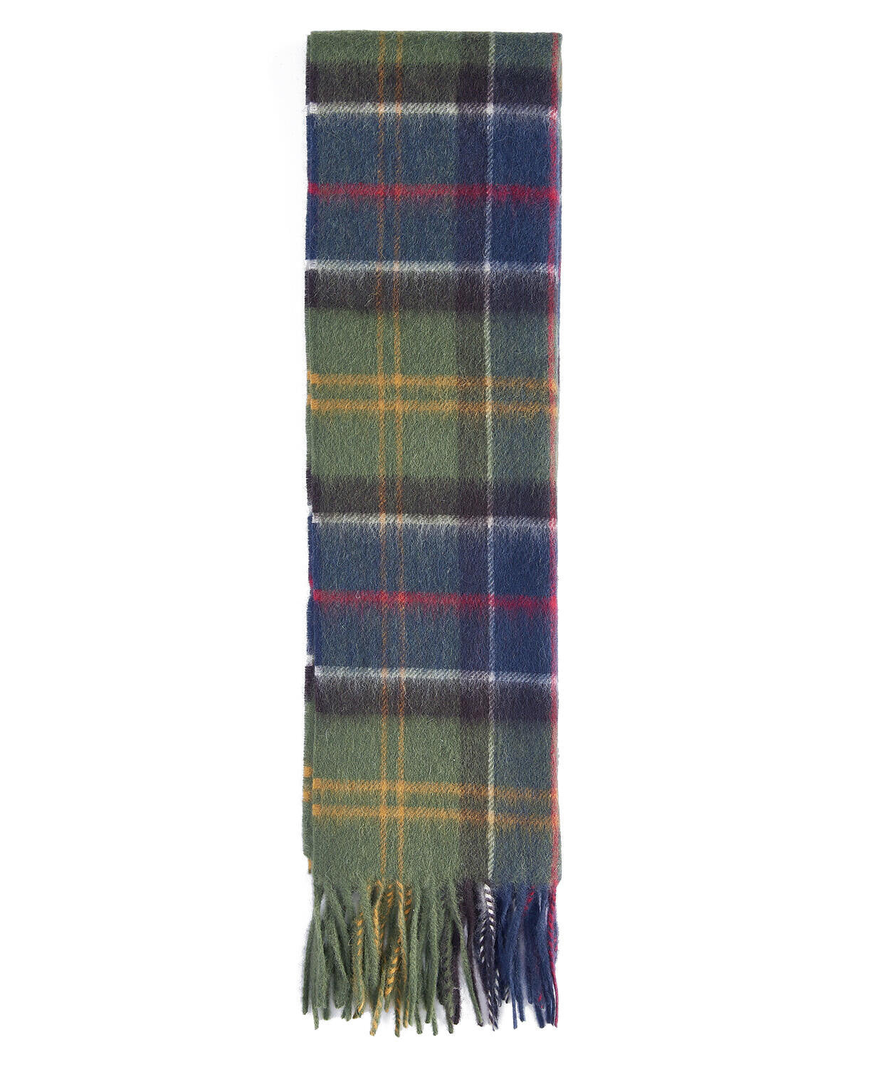 Schal kariert aus Wolle - TN11-Classic - Grün