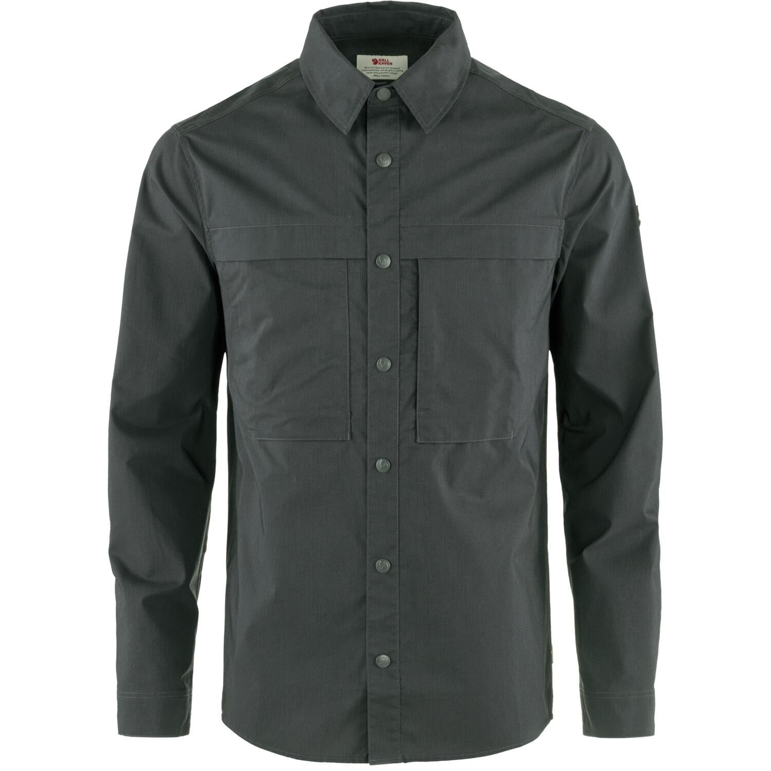 Hemd Abisko Trail Shirt - 030-Dark Grey - Grau