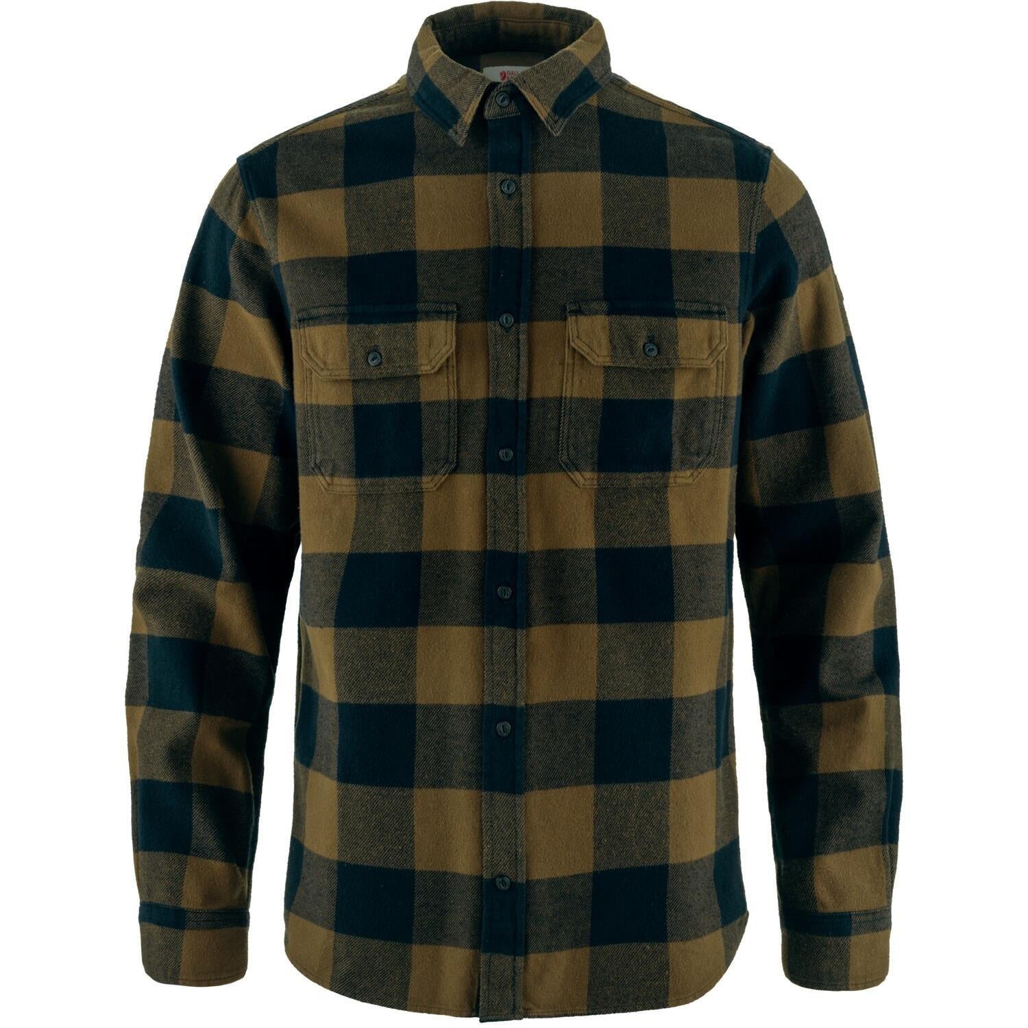Overshirt aus Baumwolle - 265-555-Wood Brown-Dark Navy - Braun