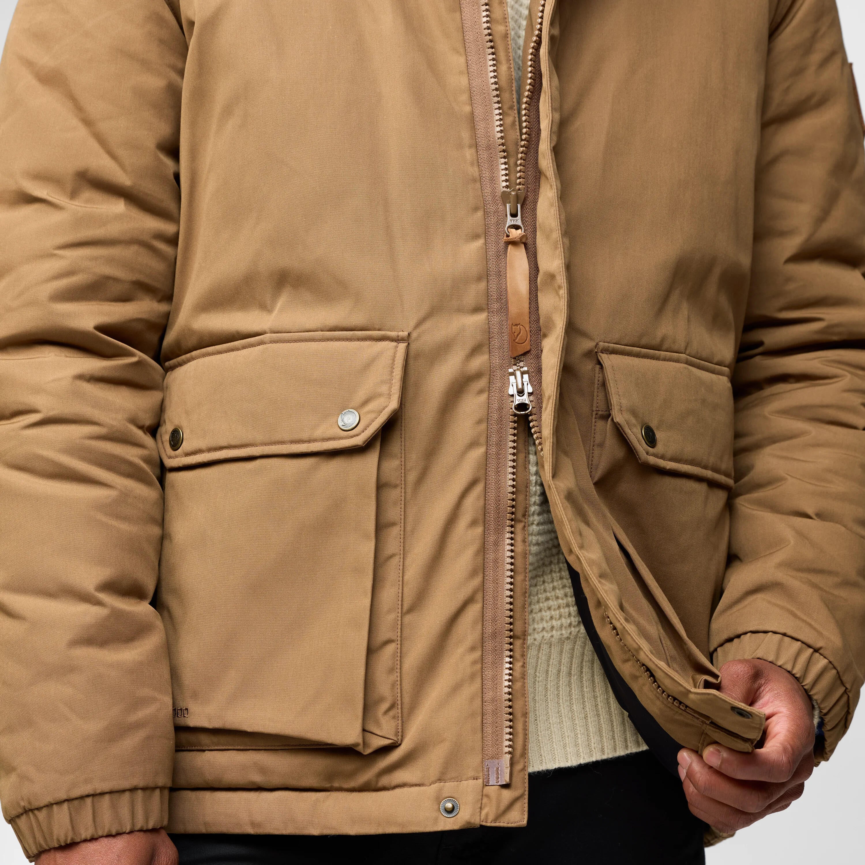 Winterjacke ÖVIK mit Kapuze - 265-Wood Brown - Braun