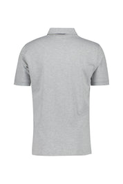Poloshirt aus Baumwolle - 93-GREY MELANGE - Grau