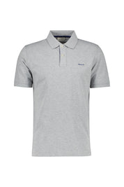 Poloshirt aus Baumwolle - 93-GREY MELANGE - Grau