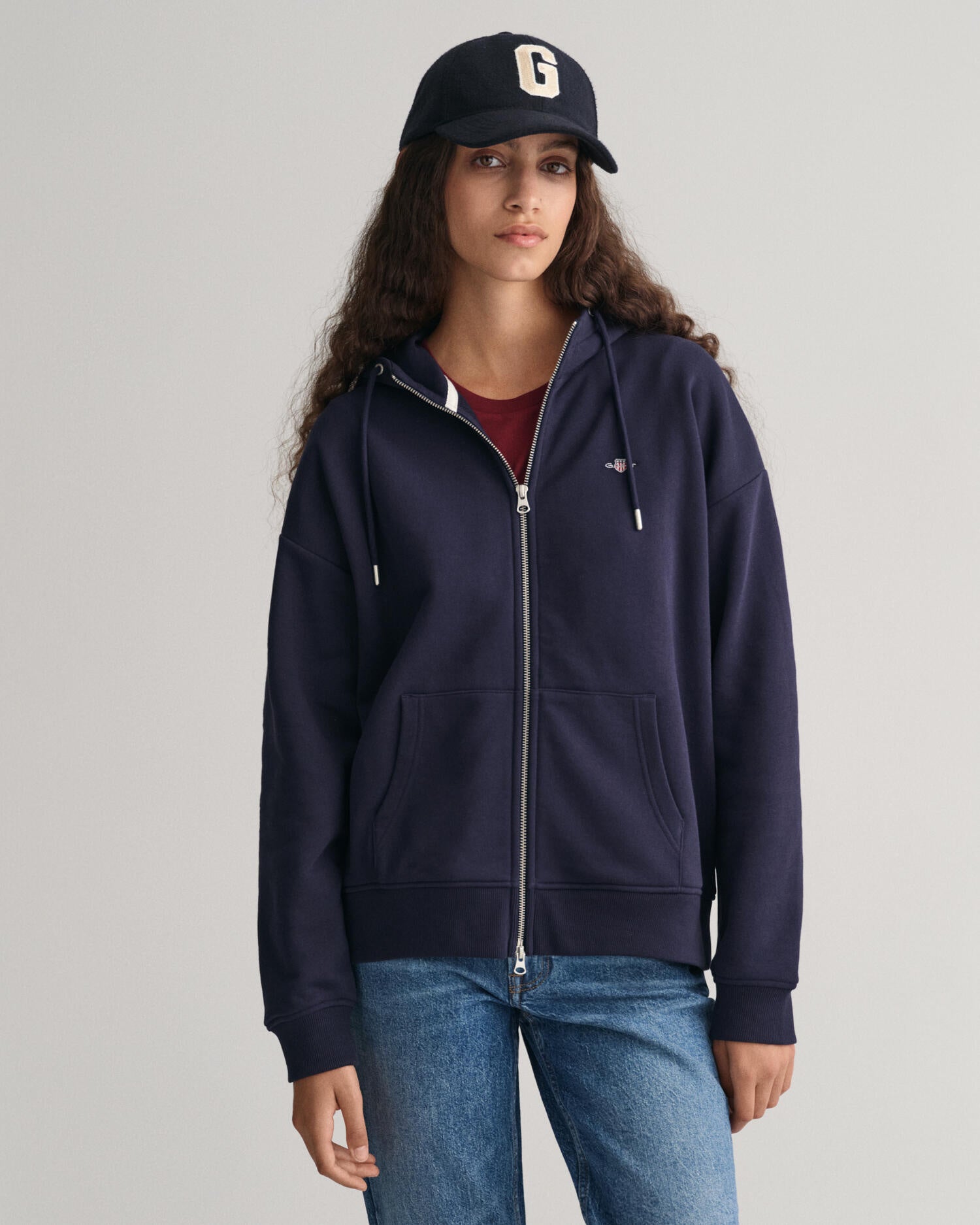 Sweatjacke Shield - 433-EVENING BLUE - Blau