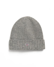 Strickmütze mit Logo - 93-GREY MELANGE - Grau