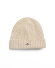 Strickmütze mit Logo - 130-CREAM - Creme