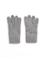 Handschuhe aus Wolle - 93-GREY MELANGE - Grau