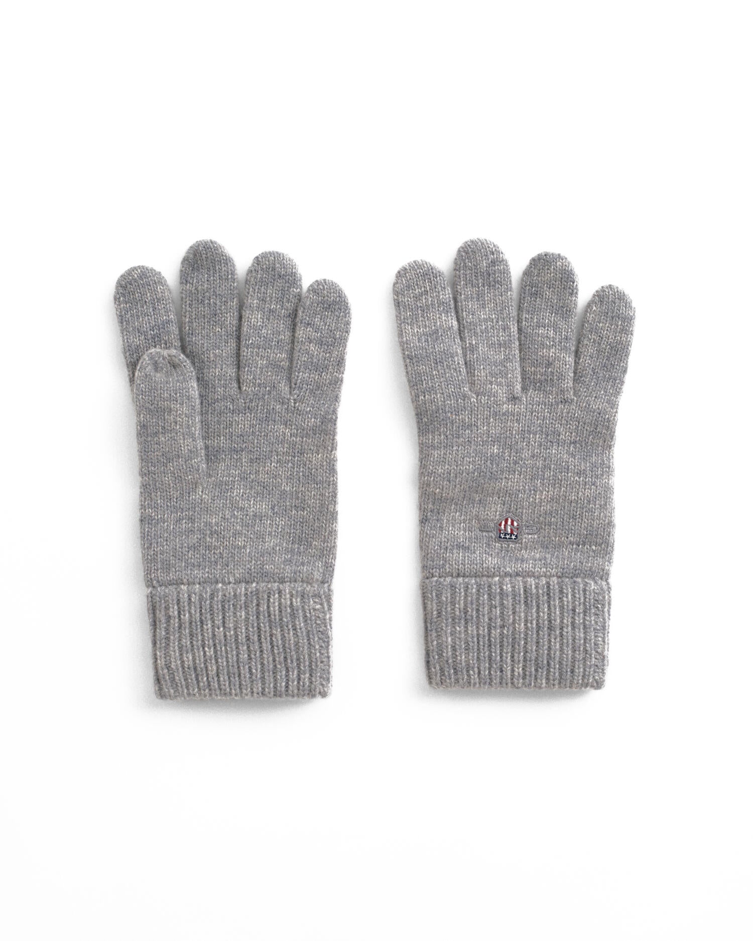 Handschuhe aus Wolle - 93-GREY MELANGE - Grau