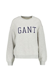 Sweatshirt mit Logostick - 80-PALE GREY MELANGE - Grau