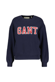 Sweatshirt mit Logostick - 409-CLASSIC BLUE - Blau