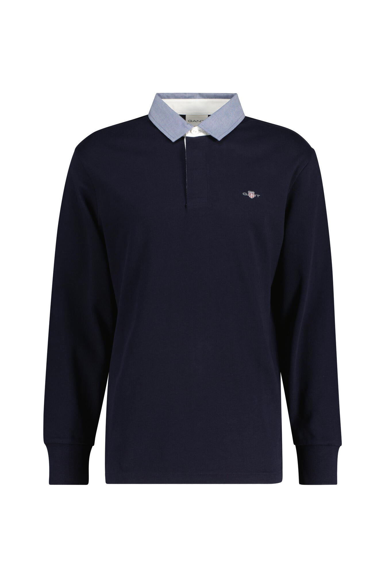 Rugby-Poloshirt Regular Fit - 433-EVENING BLUE - Blau
