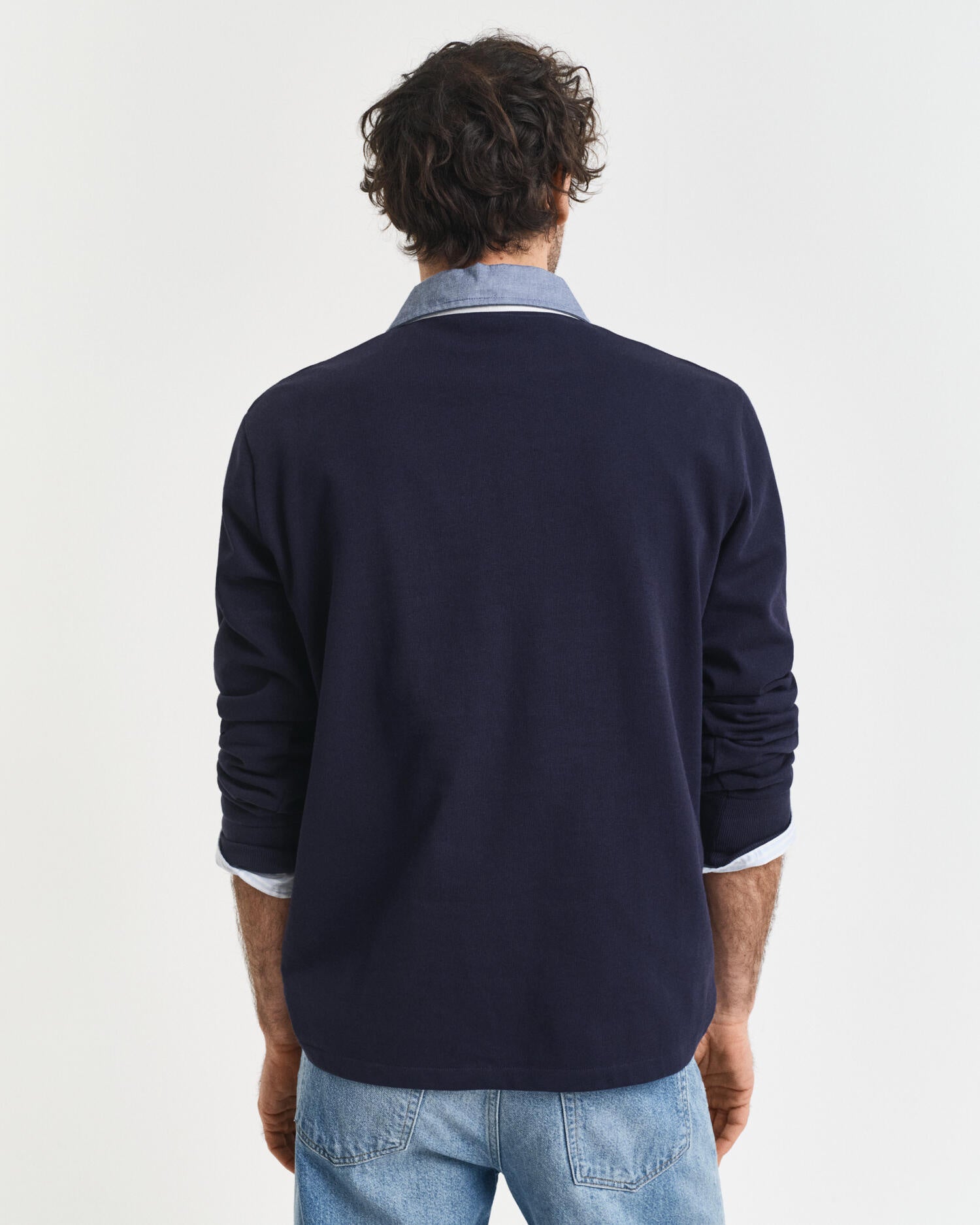 Rugby-Poloshirt Regular Fit - 433-EVENING BLUE - Blau