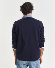 Rugby-Poloshirt Regular Fit - 433-EVENING BLUE - Blau