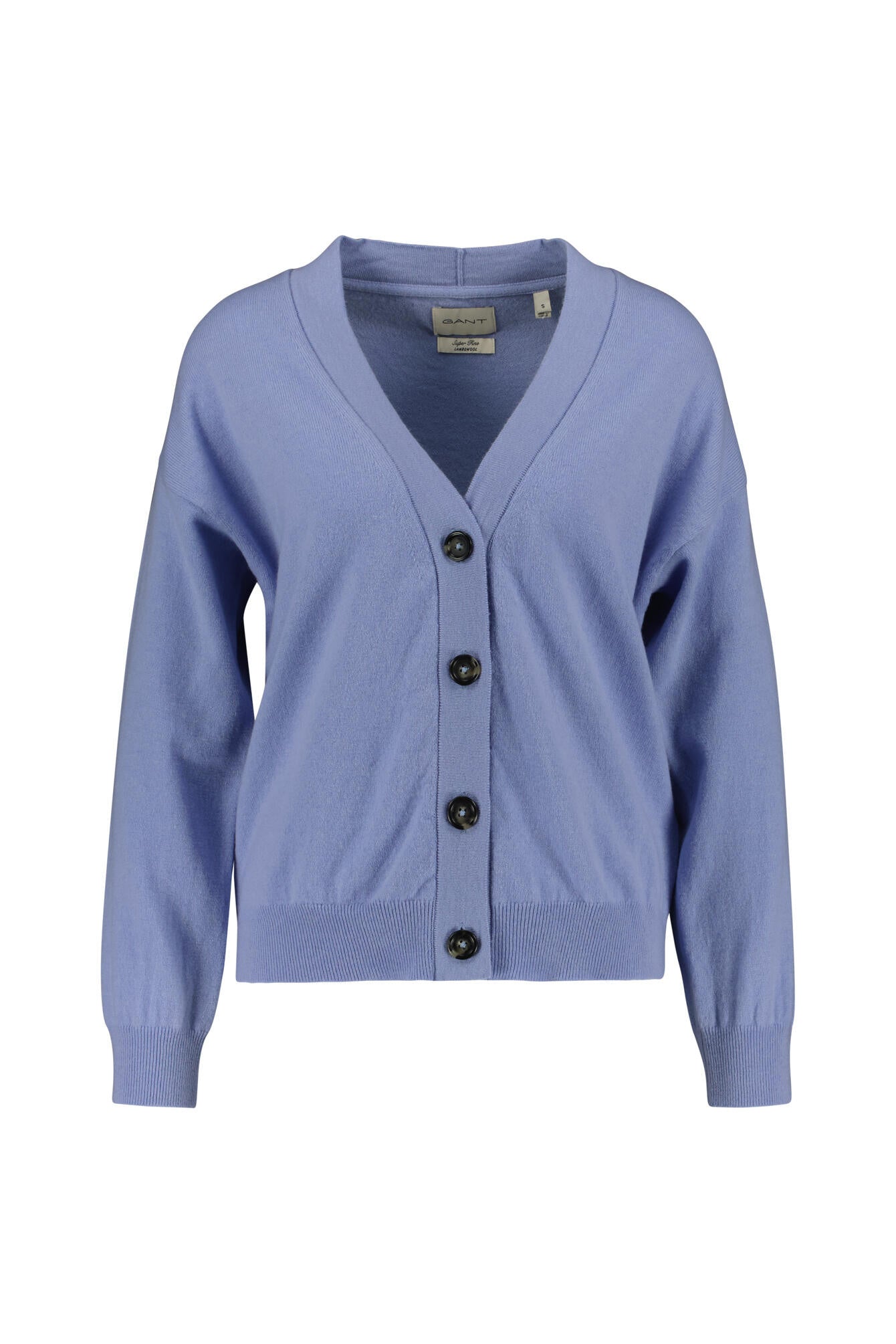 Cardigan aus Lammwolle - 427-CLEAR SKY - Blau