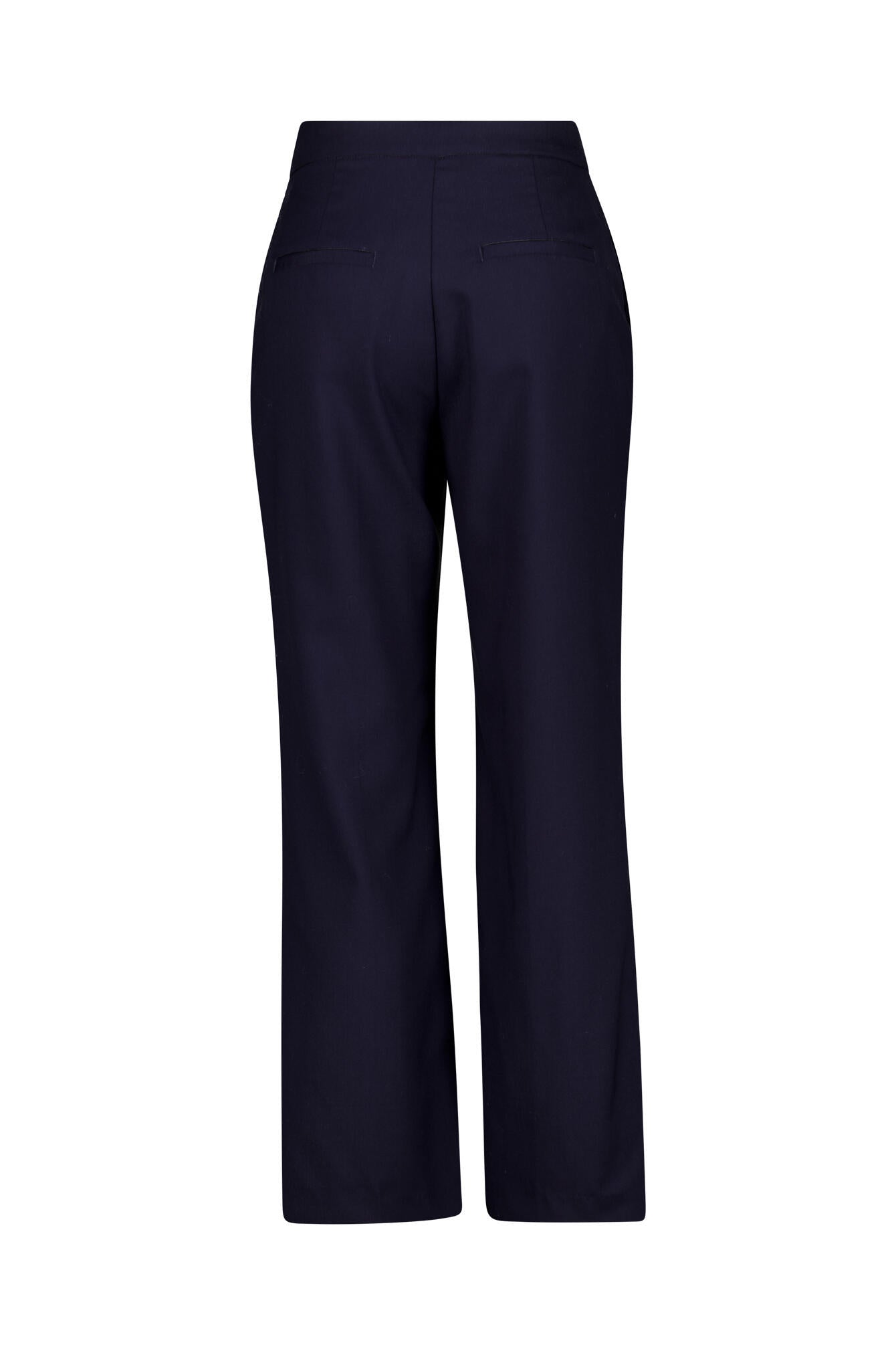 Verkürzte Slacks mit Boot Cut - 433-EVENING BLUE - Blau