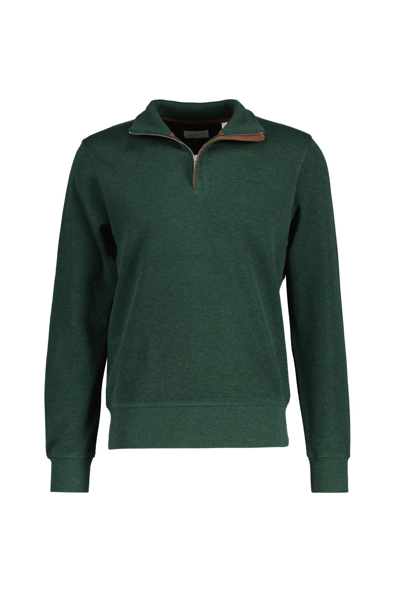 Sweatshirt mit 1/2 Zip - 374-TARTAN GREEN - Grün