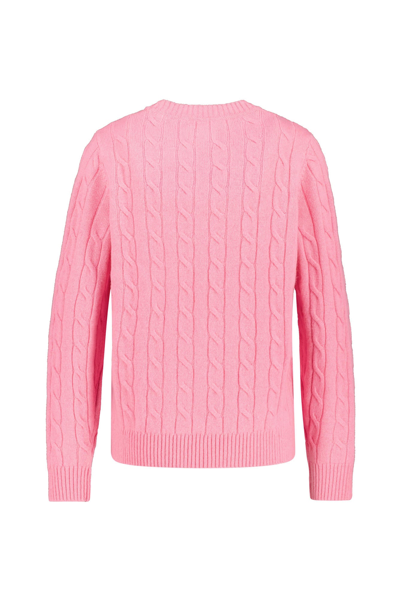 Strickpullover in Zopfstrick-Optik - 669-CANDY PINK - Pink