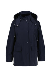 Windbreaker mit abnehmbarer Kapuze - 433-EVENING BLUE - Blau