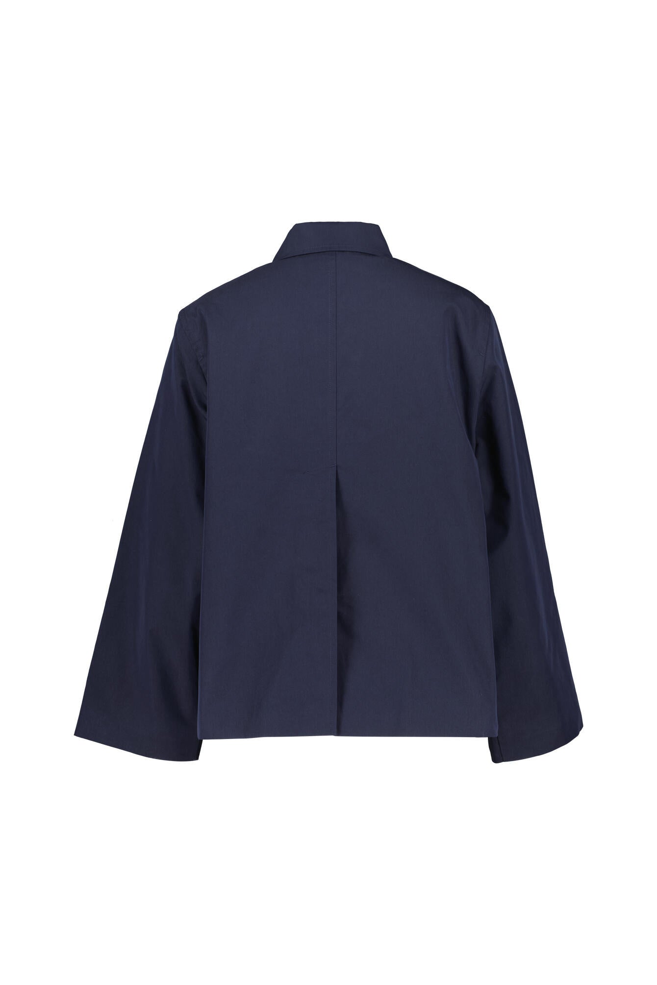 Kurzmantel aus Baumwolle - 433-EVENING BLUE - Blau