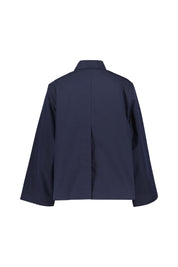 Kurzmantel aus Baumwolle - 433-EVENING BLUE - Blau